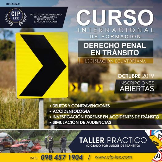 Curso Internacional de Formación de Derecho Penal en materia de Tránsito