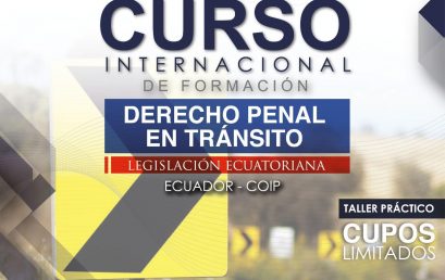 Curso Internacional de Formación de Derecho Penal en materia de Tránsito