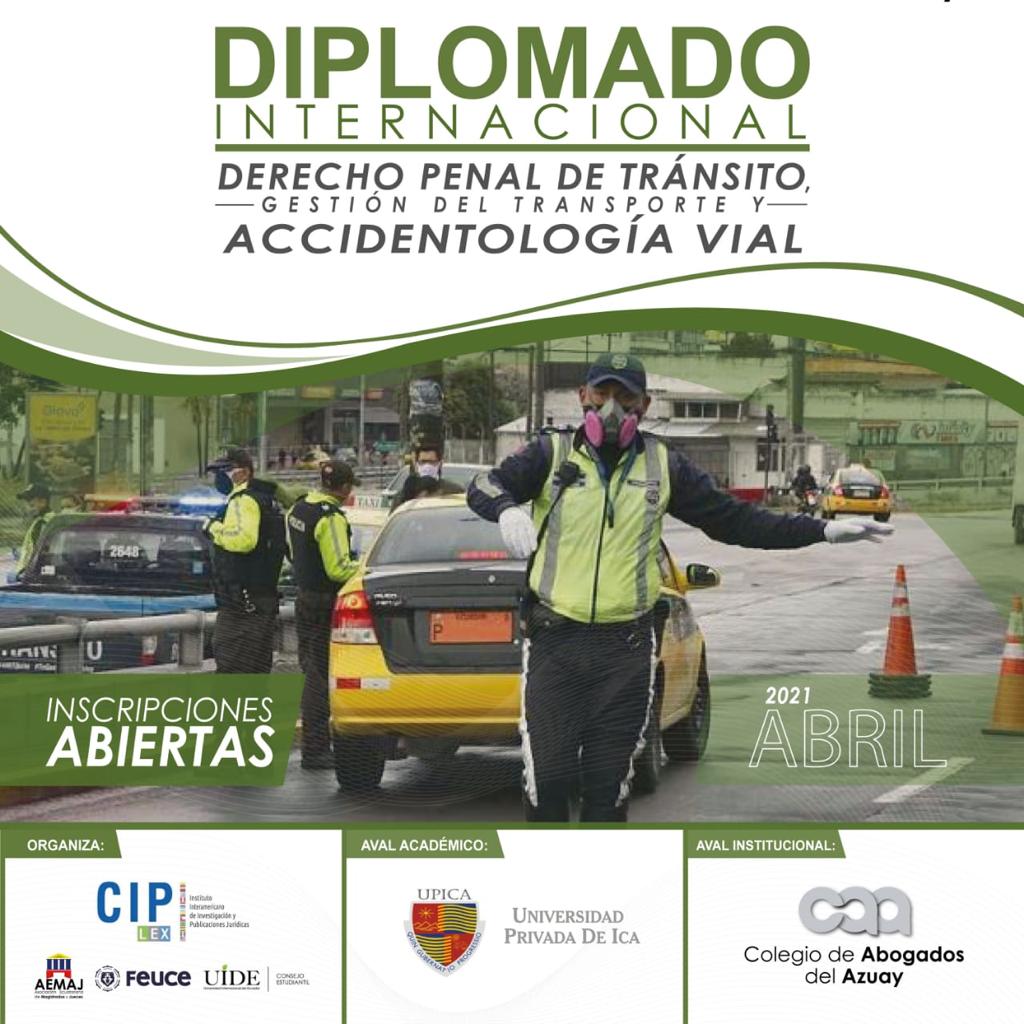 Diplomado Internacional en Derecho Penal en Tránsito, Seguridad y Accidentología Vial